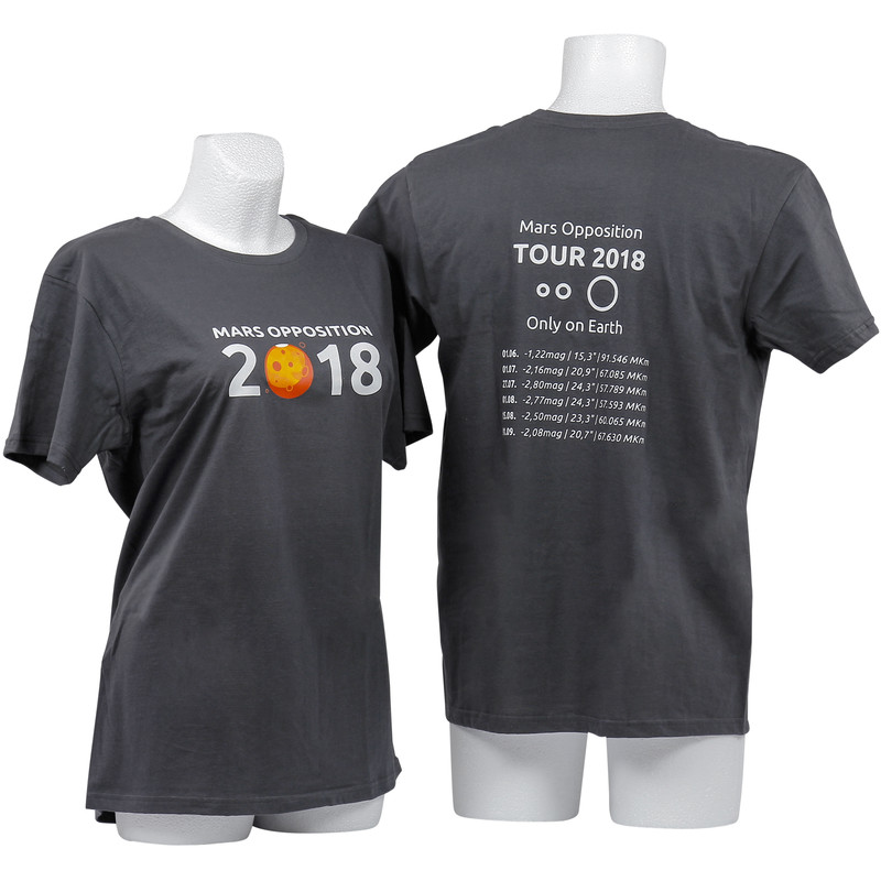 Omegon T-shirt Mars oppositie 2018 - Size 3XL grijs