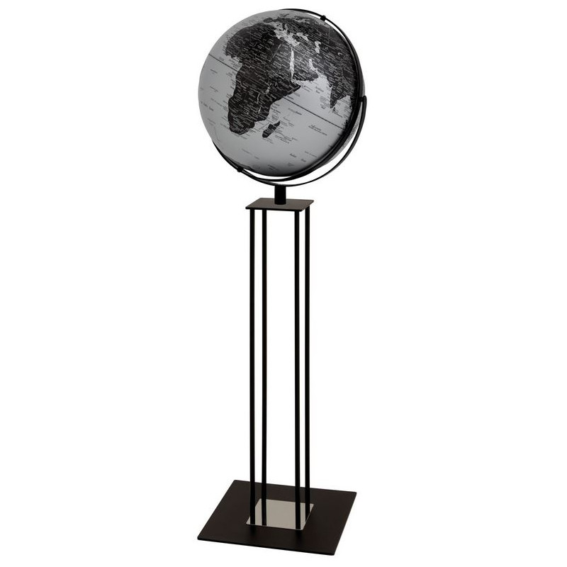 TROIKA Staande globe Worldtrophy Matt Silver 42,5cm