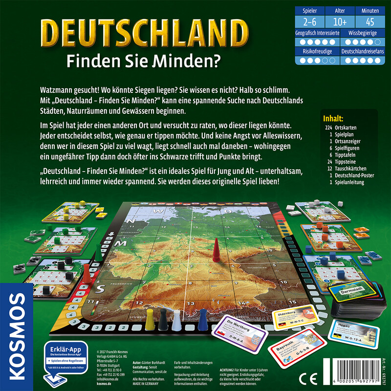 Kosmos Verlag Spel Duitsland - Kun jij Minden vinden?