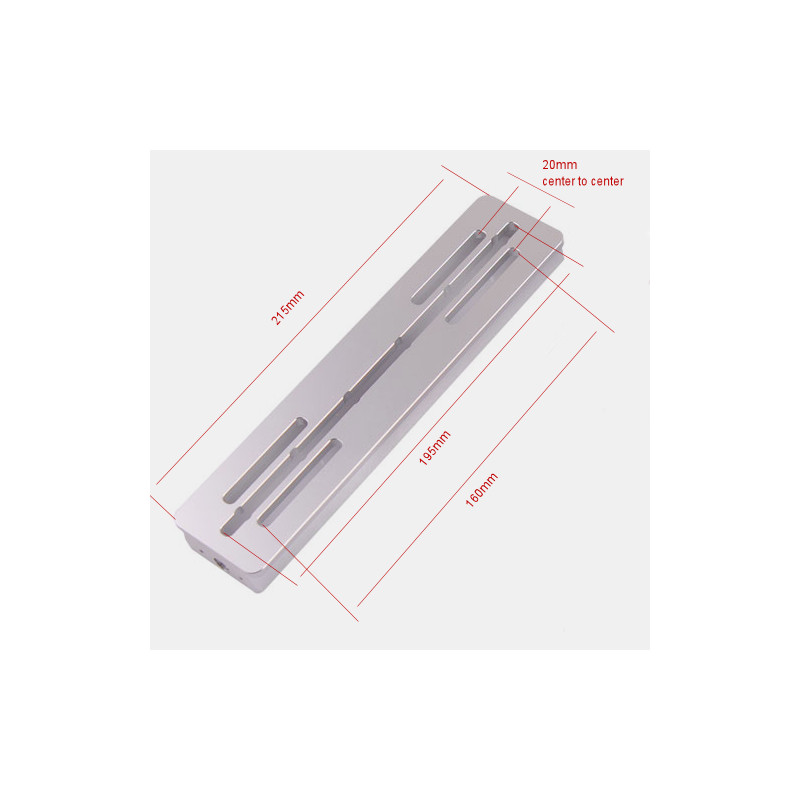 ASToptics Universele Vixen zwaluwstaart (zilver)