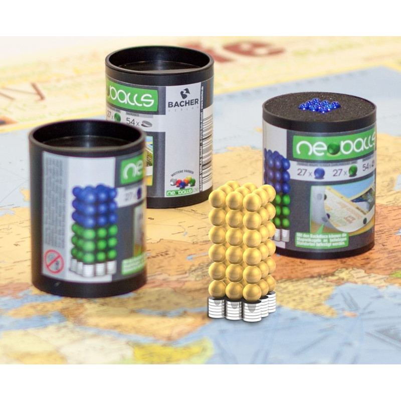 Bacher Verlag Neoballs magnetische ballenset 54 stuks goud