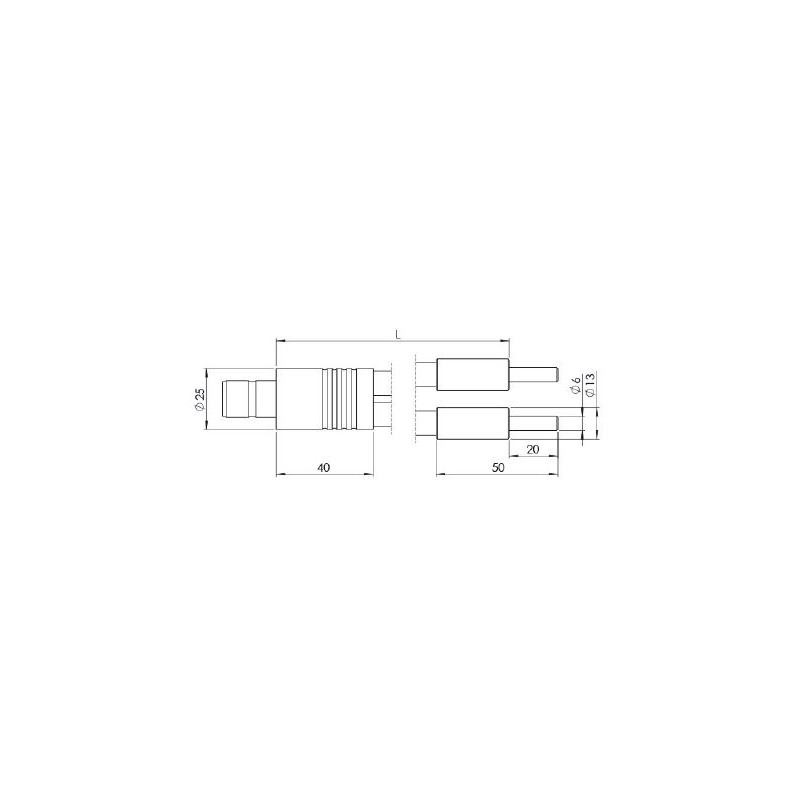 StarLight Opto-Electronics GLF2-1000-4.5, 2-armig, armlengte 1000 mm, actieve diameter 4,5 mm