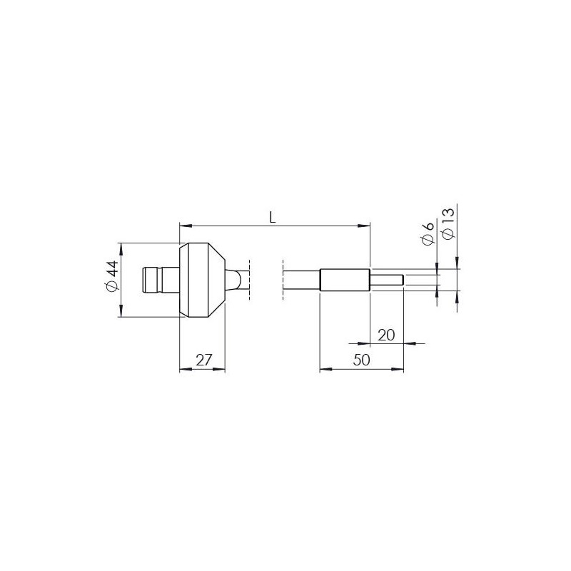 StarLight Opto-Electronics GLS1-800-4.5, 1-armig, armlengte 800 mm, actieve diameter 4,5 mm