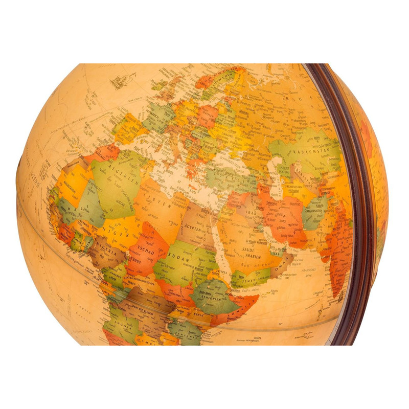 Idena Antieke verlichte globe 30cm