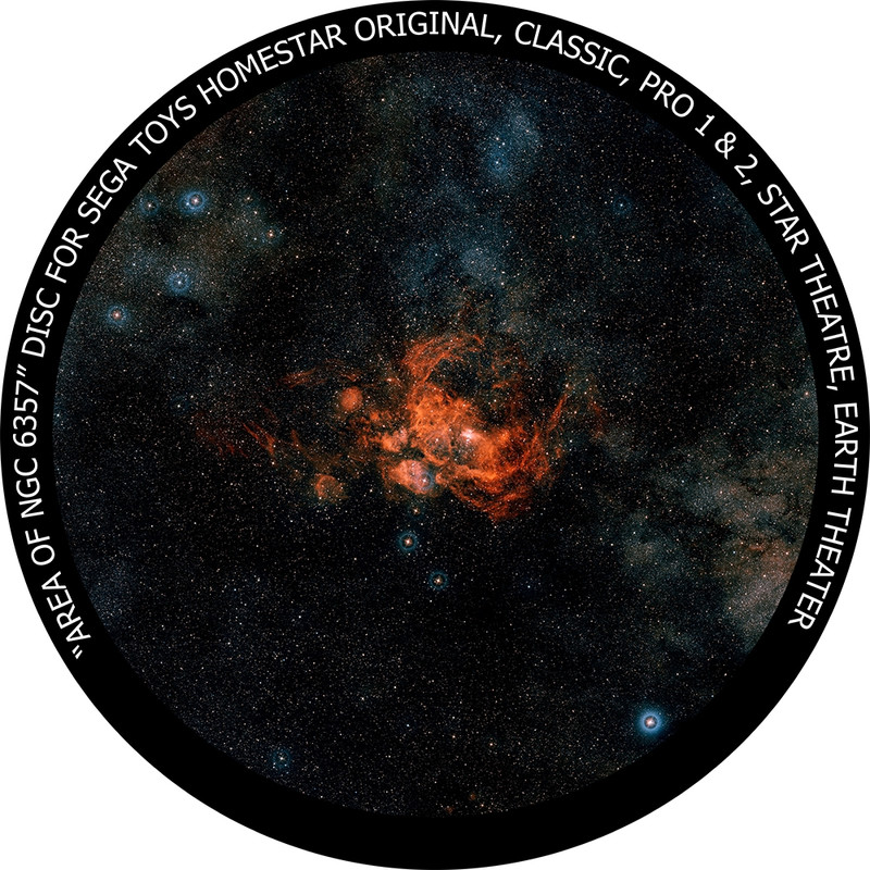 Redmark Projectieschijf voor het Sega Homestar Planetarium - NGC 6357.