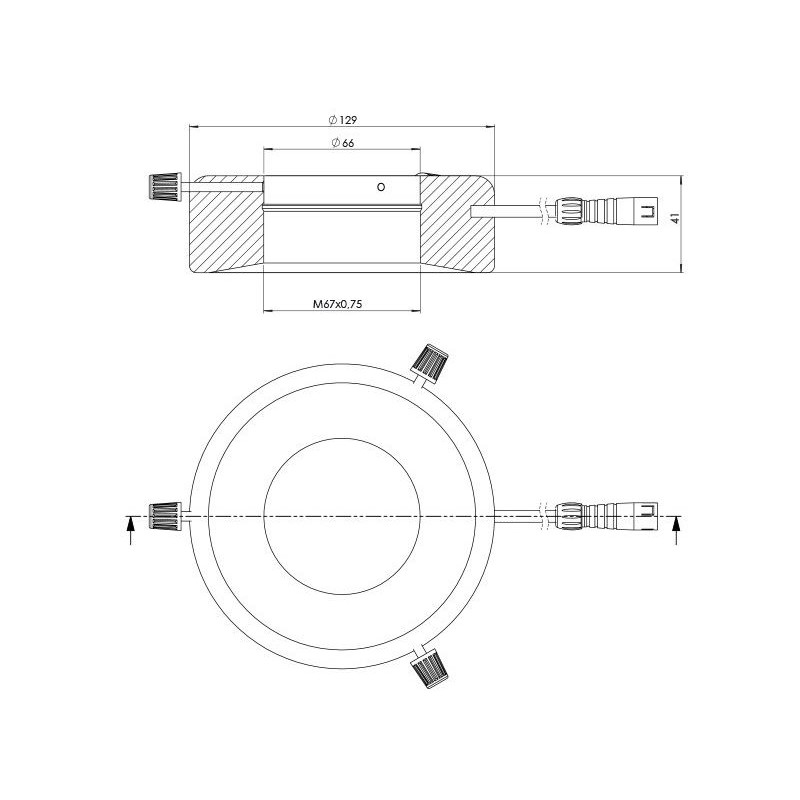StarLight Opto-Electronics RL12-18s WW, warm wit (3000K), Ø 66mm
