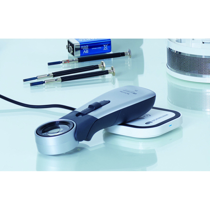 Schweizer Vergrootglazen Tech-Line inductie, 4500K, 4x, Ø55mm, aspheric