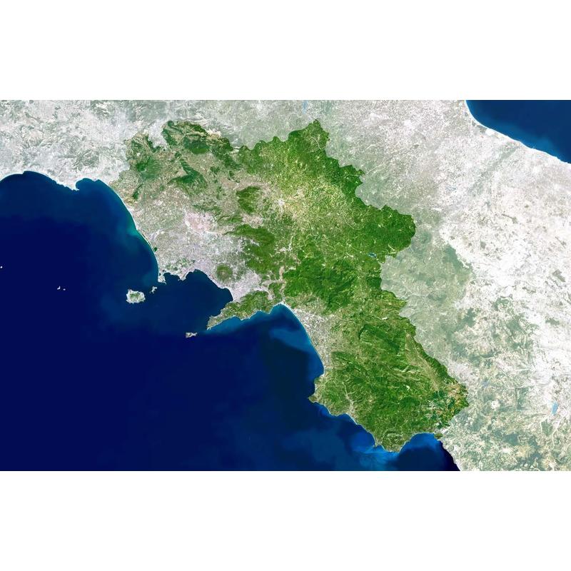 Planet Observer regiokaart Campania