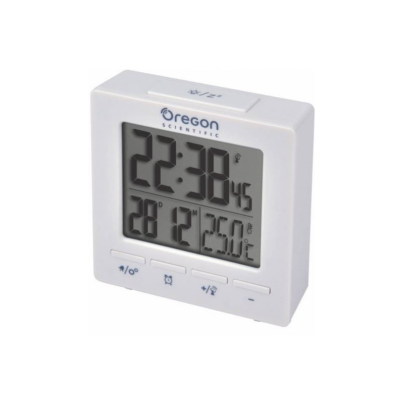 Oregon Scientific Weerstation RC Alarm clock with temperature white