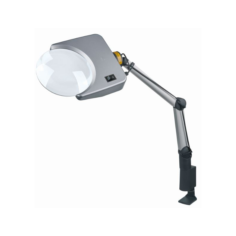 Schweizer Vergrootglazen Loeplamp Tech-Line LED Bifo 4500K, 1,75x/4X Ø202/40mm, bifocaal, Plano-convex