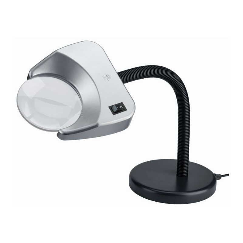 Schweizer Vergrootglazen Loeplamp Tech-Line LED TABLE BASE 4500K, 2x/Ø120mm, biconvex, tafelvoet