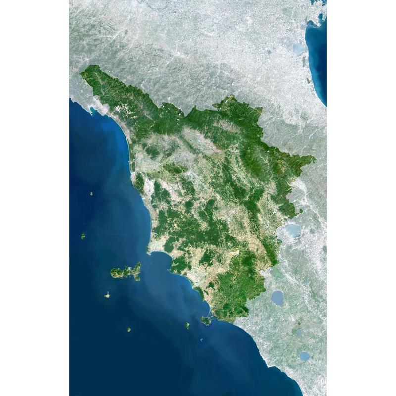 Planet Observer regiokaart Toscane