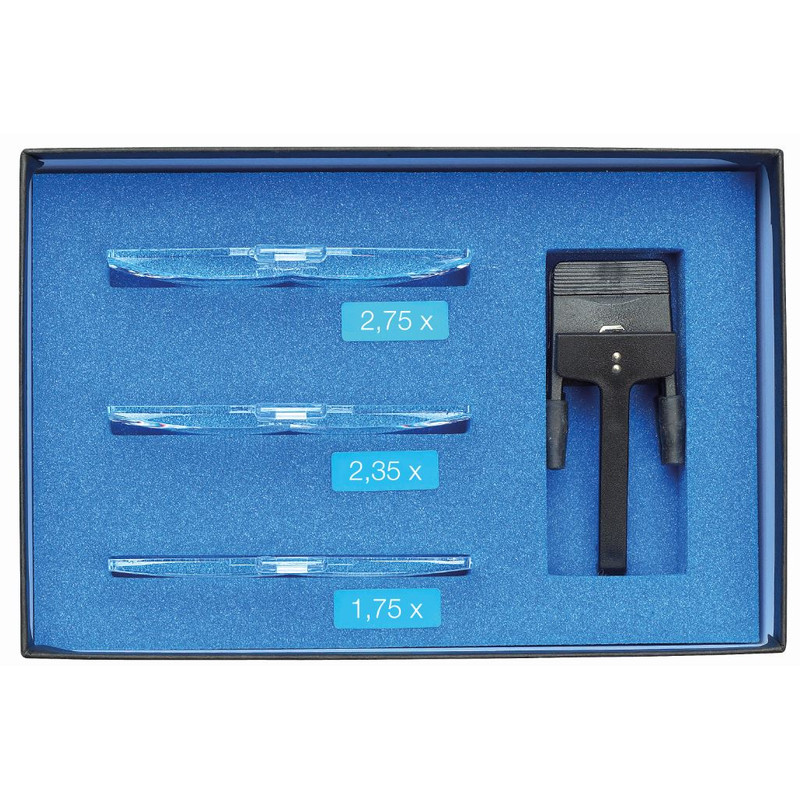 Schweizer Vergrootglazen Basic-Line RIDO-CLIP voorzetloep 1.75x, 2.35x, 2.75x
