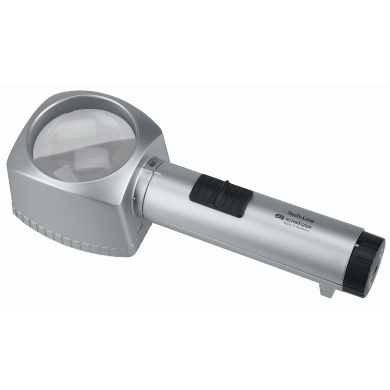 Schweizer Vergrootglazen Tech-Line 6500K tafelloep, 4x/Ø55mm, aspheric