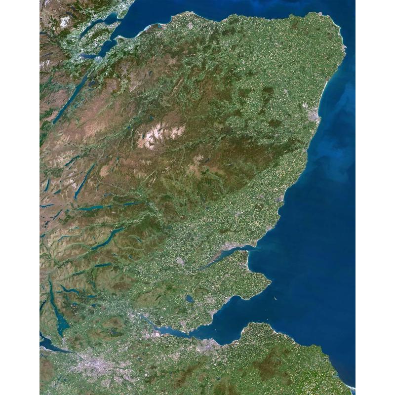 Planet Observer regiokaart Grampian Mountains