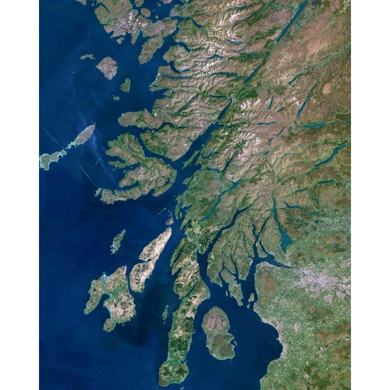 Planet Observer regiokaart Oban & West Coast