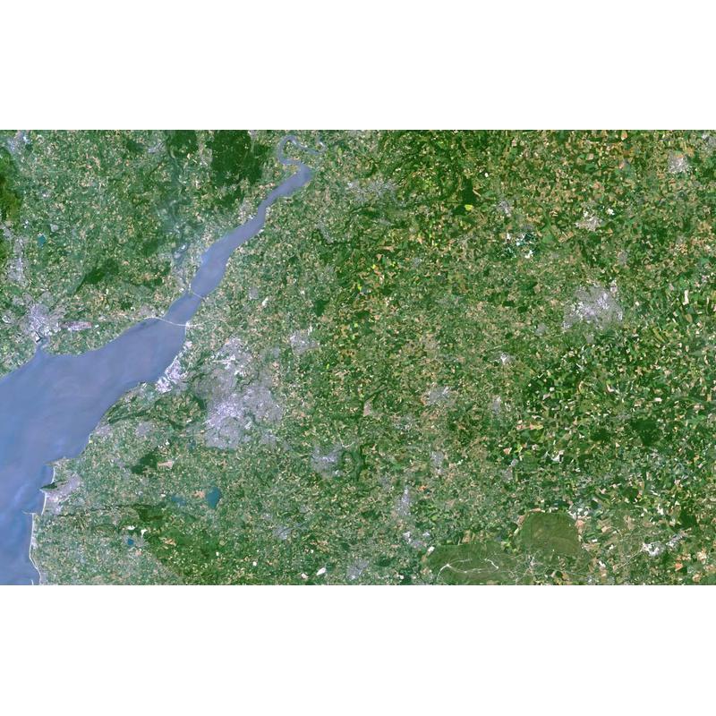 Planet Observer regiokaart de Severn & Bristol