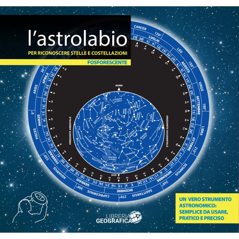 Libreria Geografica Sterrenkaart Astrolabio