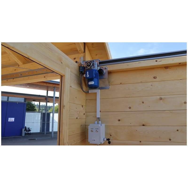 Dome Parts GreenLine Mini observatorium met intrekbaar dak en houtbescherming