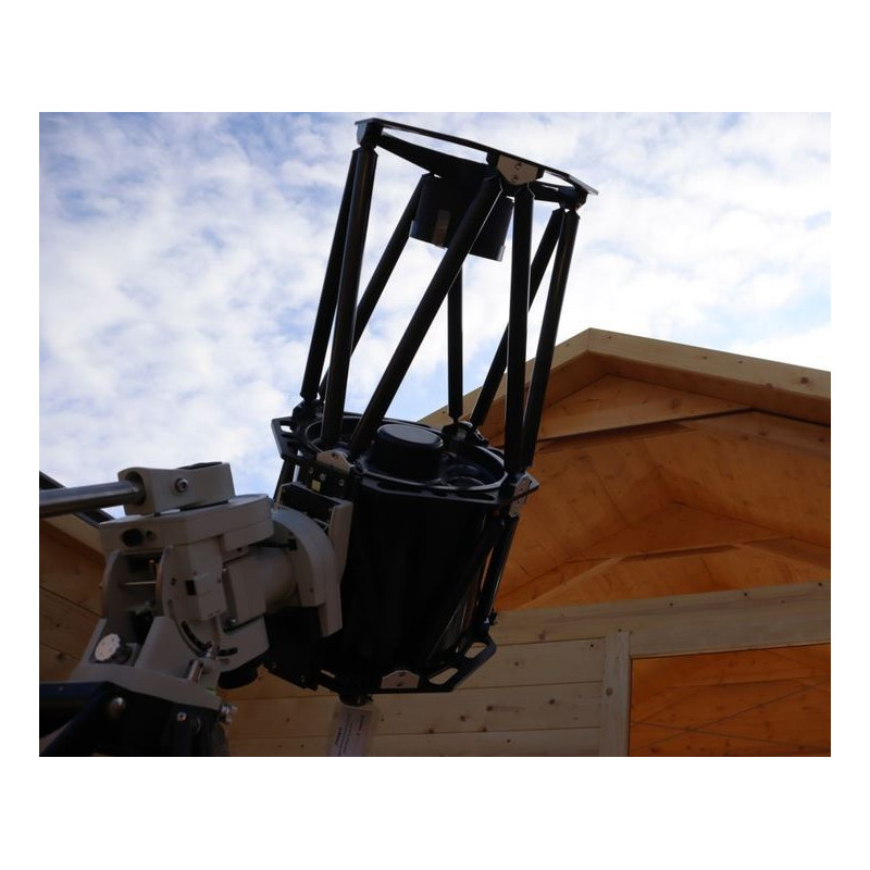 Dome Parts GreenLine Mini observatorium met intrekbaar dak en houtbescherming