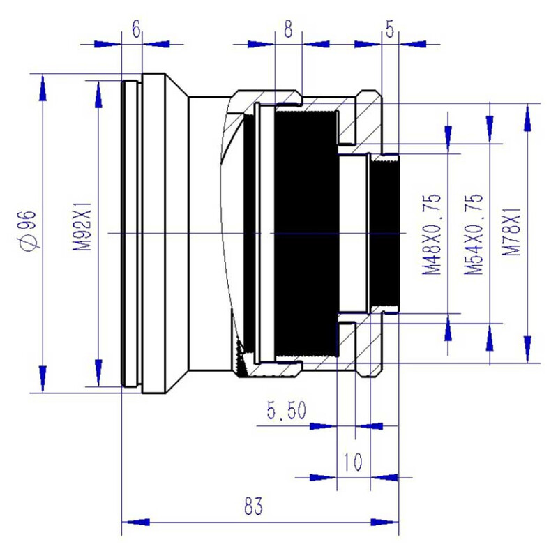 TS Optics Flattener 1.0x M92