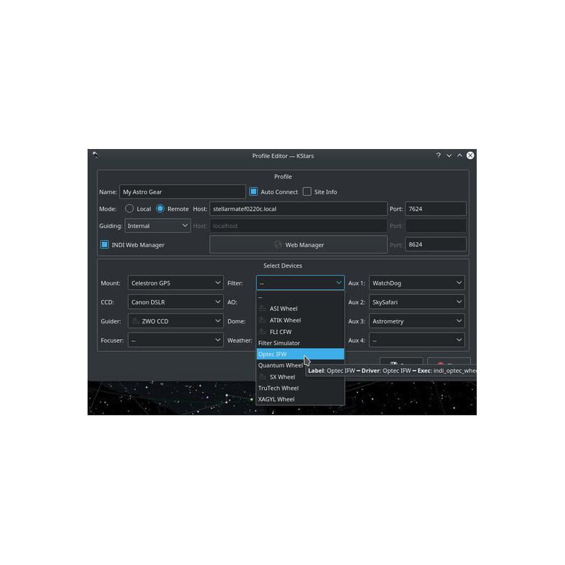 Ikarus Technologies StellarMate PLUS astrofotografiecomputer