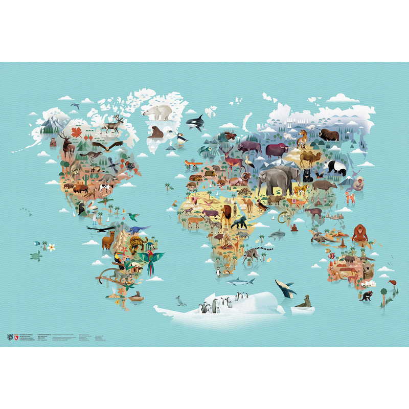Marmota Maps Wereldkaart De wereld van dieren