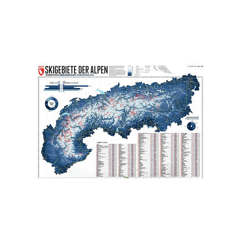 Marmota Maps Alpenkaart 268 skigebieden