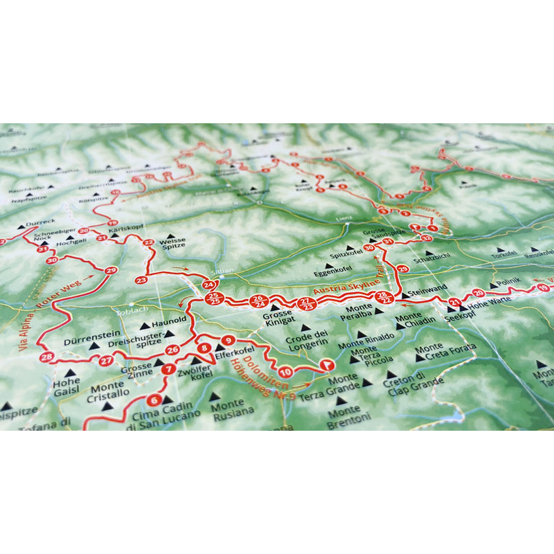 Marmota Maps Alpenkaart 1001 bergen en 20 wandelroutes