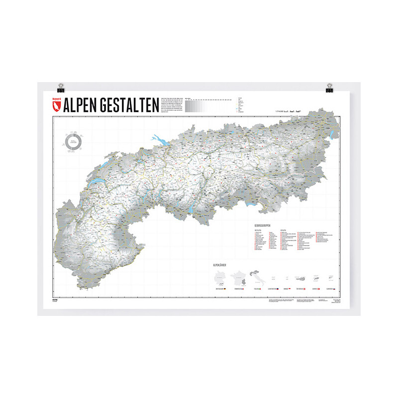 Marmota Maps Regionale kaart Alpen gestalten (140x100cm)