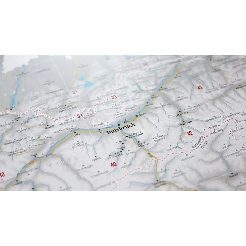 Marmota Maps Regionale kaart Ontwerp de Alpen (100x70cm)