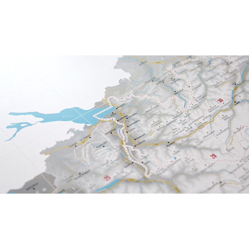 Marmota Maps Regionale kaart Ontwerp de Alpen (100x70cm)