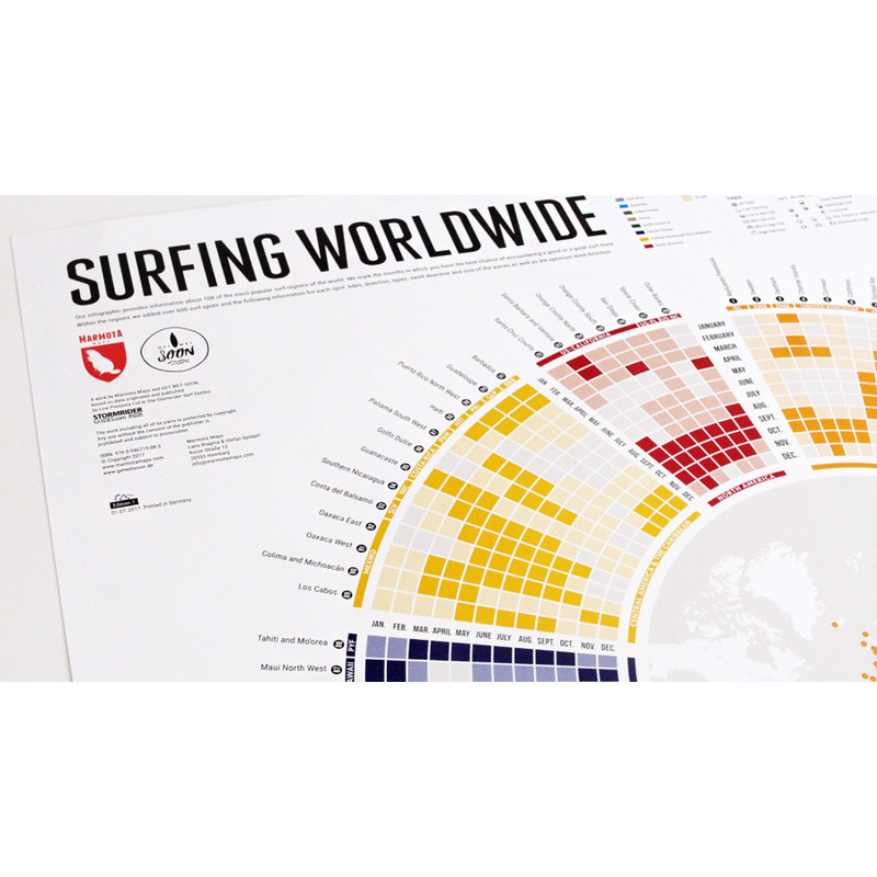 Marmota Maps Poster Surfen wereldwijd infographic