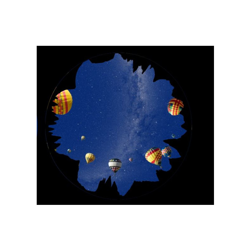 astrial Dia voor de Sega Homestar Planetarium Hete Luchtballon Scenic