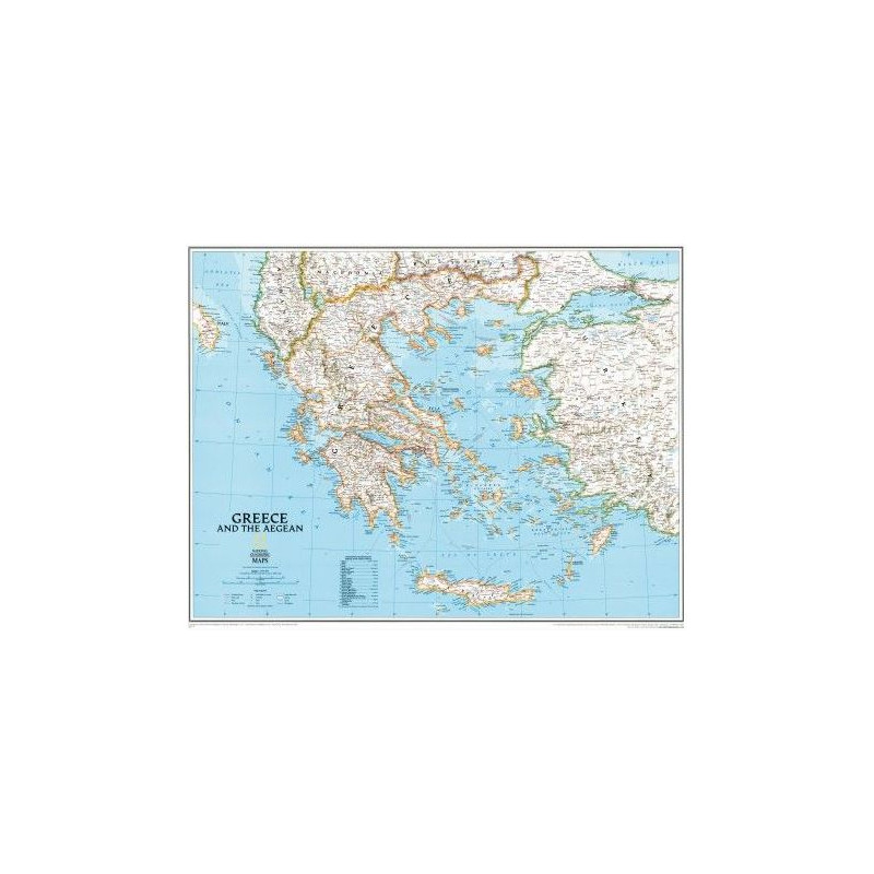 National Geographic Kaart Griekenland