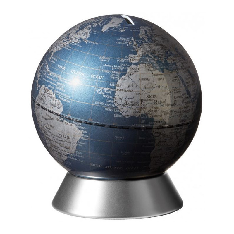 TROIKA Globe Orion Blauw Spaarpot 14cm