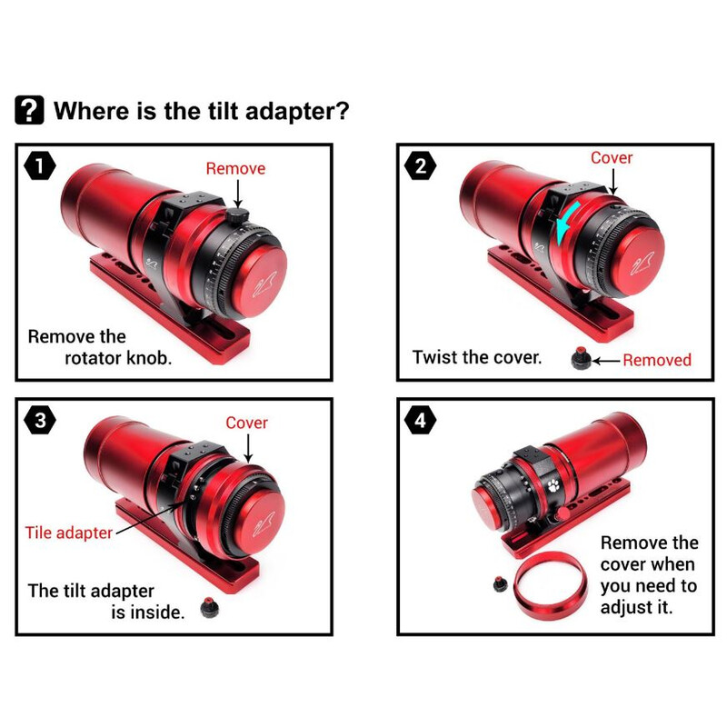 William Optics Apochromatische refractor AP 51/250 RedCat 51 V2.5 OTA