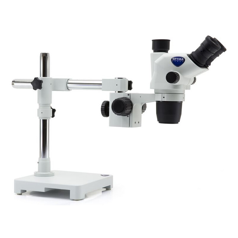 Optika Stereo zoom microscoop SZO-8 trino, 6.7-45x, overhangend, zonder Belichting