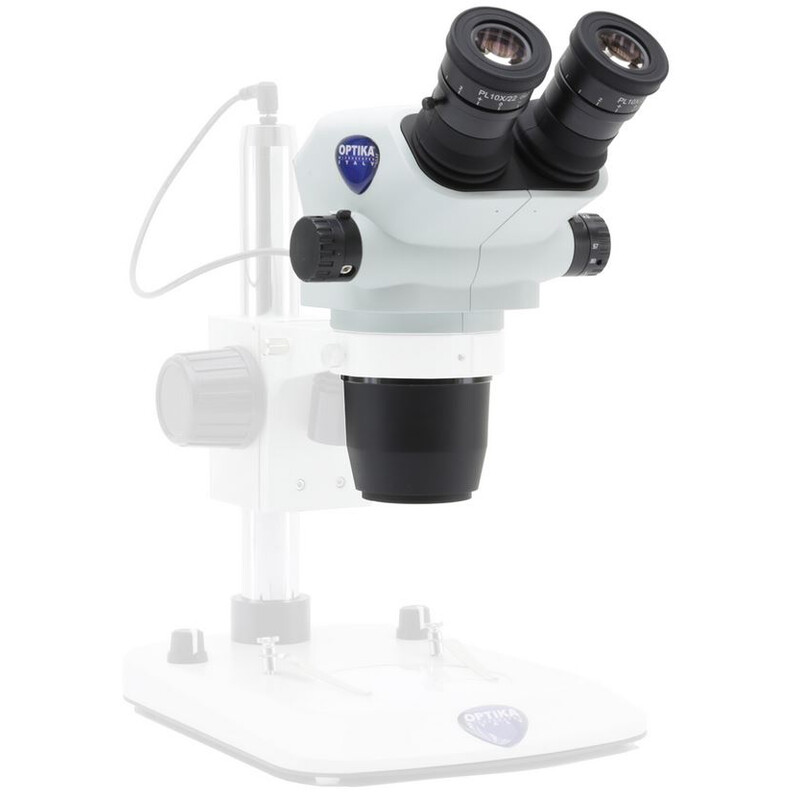 Optika Stereo zoom kop SZO-B, bino, 6.7x-45x, w.d. 110 mm, Ø 23 mm, click stop