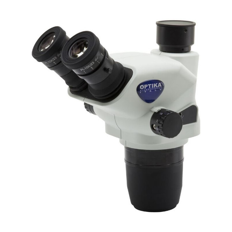Optika Stereo zoom kop SZO-T, trino, 6.7x-45x, w.d. 110 mm, Ø 23mm, click stop