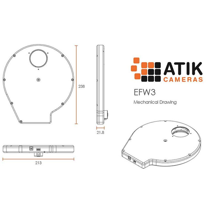 Atik EFW3 7x 2" Elektronisch Filterwiel