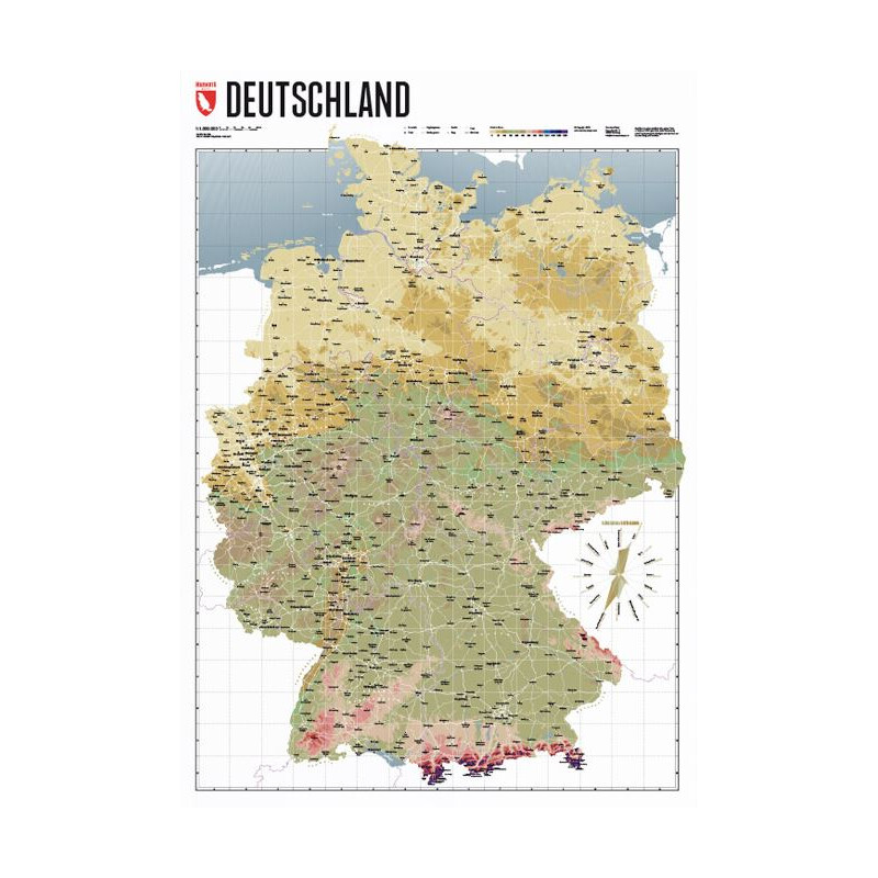 Marmota Maps Kaart Deutschlandkarte Atlas Retro