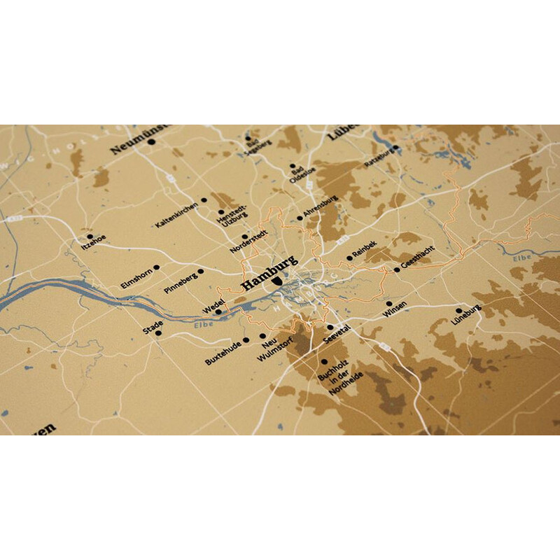 Marmota Maps Kaart Deutschlandkarte Atlas Retro