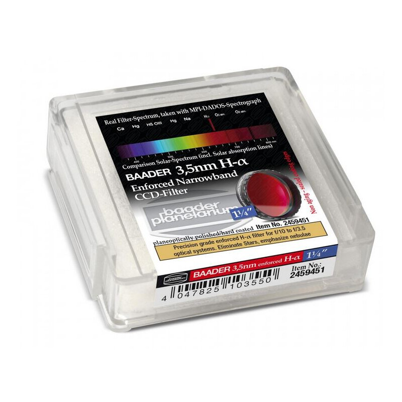 Baader Ultra-Narrowband 3,5nm H-alpha Filters 1,25".