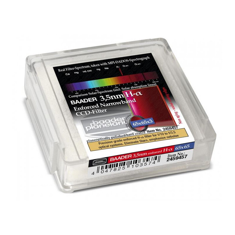 Baader Ultra-Narrowband 3,5nm H-alpha Filters 65x65mm