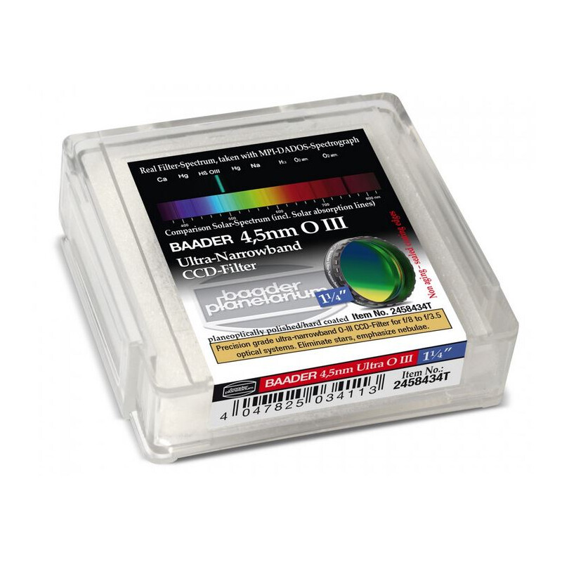 Baader Ultra-Narrowband 4,5nm OIII Filters voor CCD 1,25".
