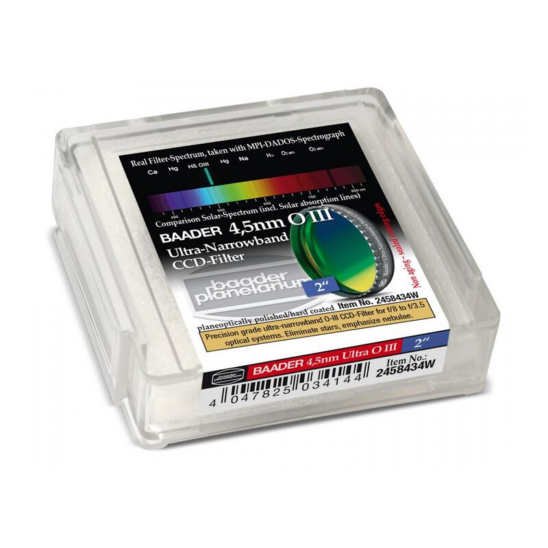 Baader Ultra-Narrowband 4,5nm OIII Filters voor CCD 2".