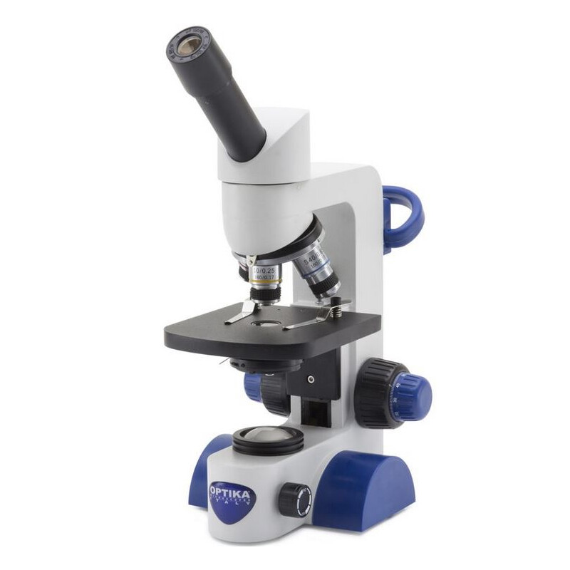 Optika Microscoop B-61, mono, 40-400x, LED, oplaadbare batterij