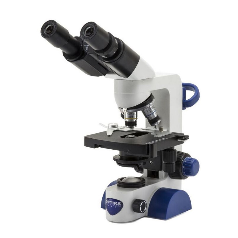 Optika Microscoop B-66, bino, 40-400x, LED, Akku, Kreuztisch
