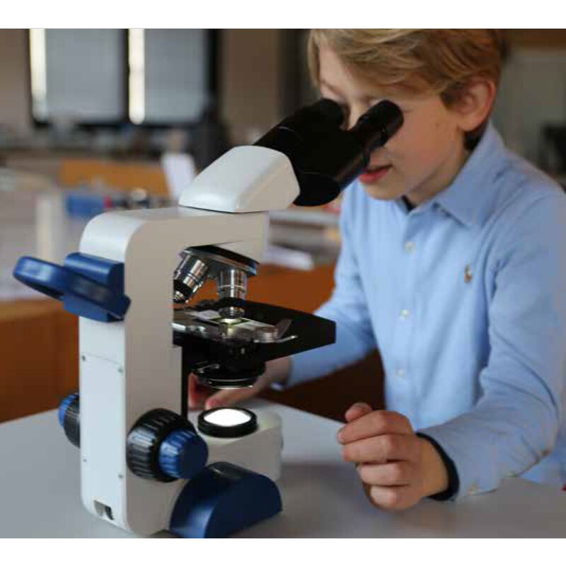 Optika Microscoop B-66, bino, 40-400x, LED, oplaadbare batterij, Kruistafel